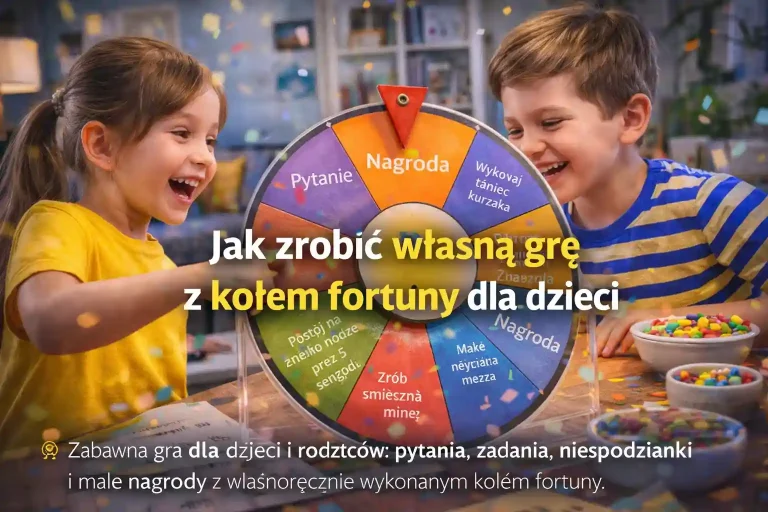 zrobić własną grę z kołem fortuny dla dzieci